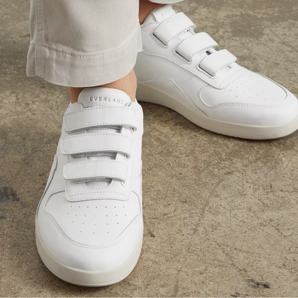 Everlane Shoes - Everlane ReLeather Court Sneaker Velcro size F11 M9